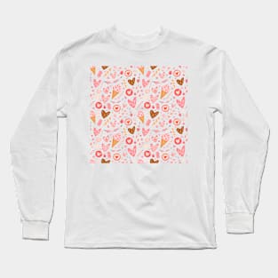 Heart background Long Sleeve T-Shirt